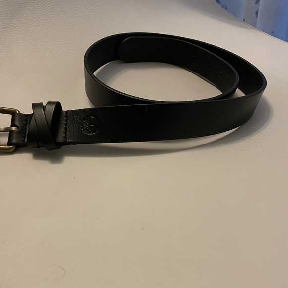 Black leather timberland belt - Picture 2 of 6